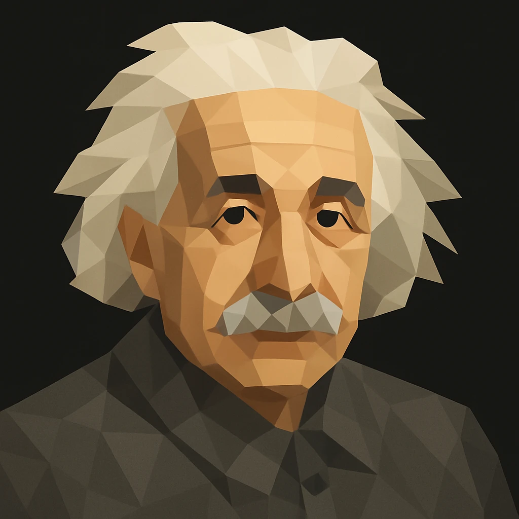 Turn the figure in this picture to an avatar. Low-poly flat style. Pure black background emoji