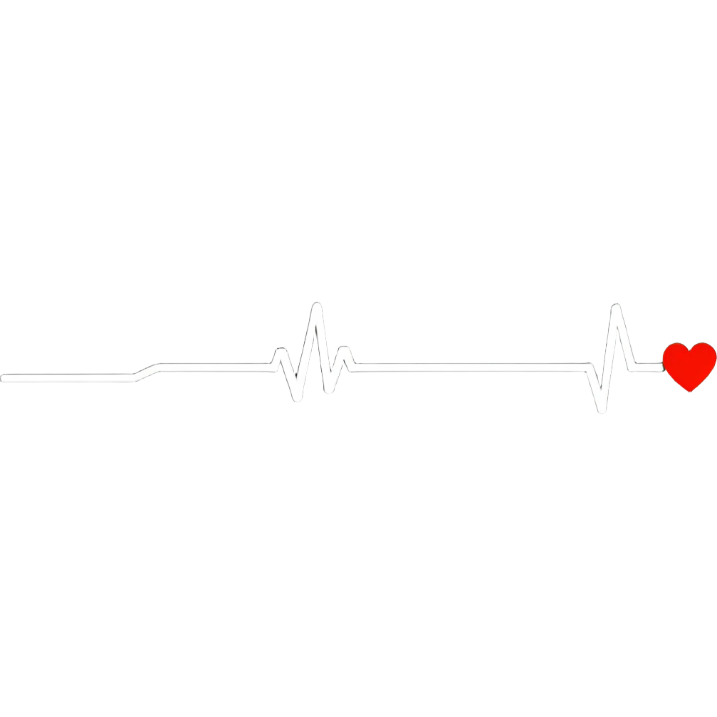 heart with ECG line emoji