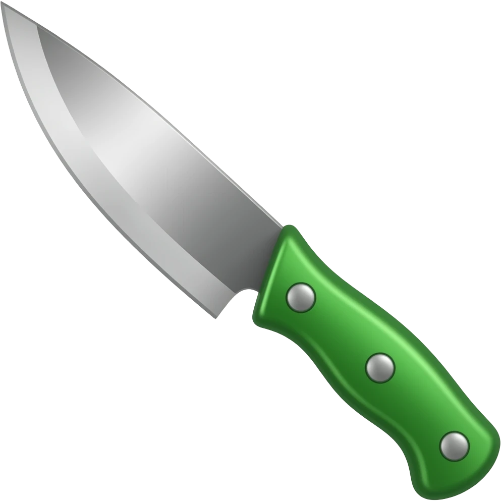 Sharp Machete green Handle right side emoji