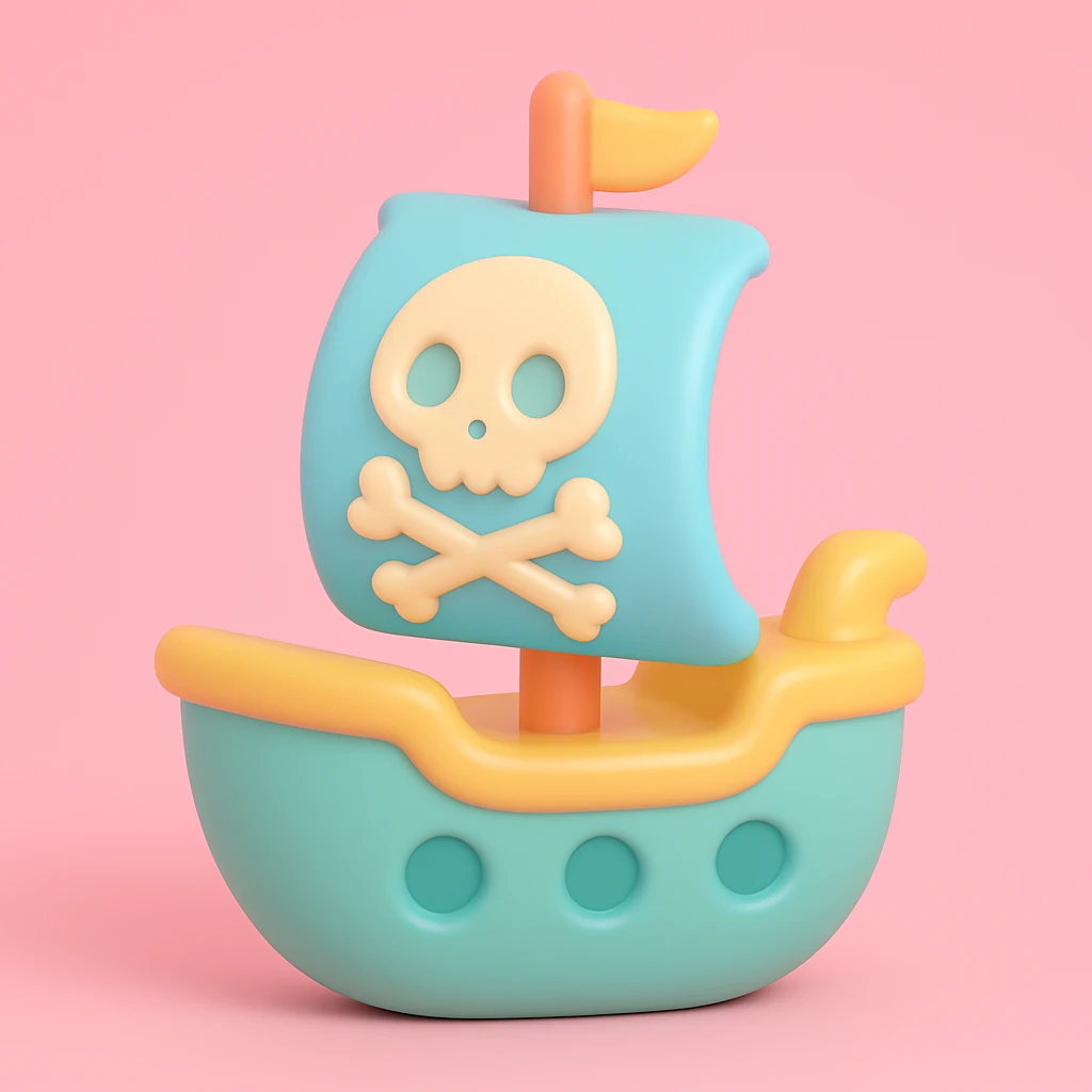 pirate ship emoji