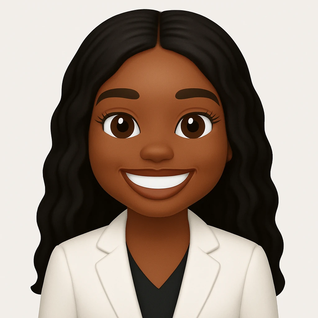 turn the second man in emoji style of the 1st image, match the facial features and match dressing style of the 2nd image, she is wearing white suit emoji
