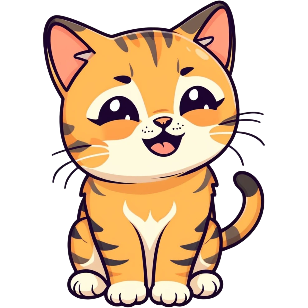 Bengal cat crying emoji
