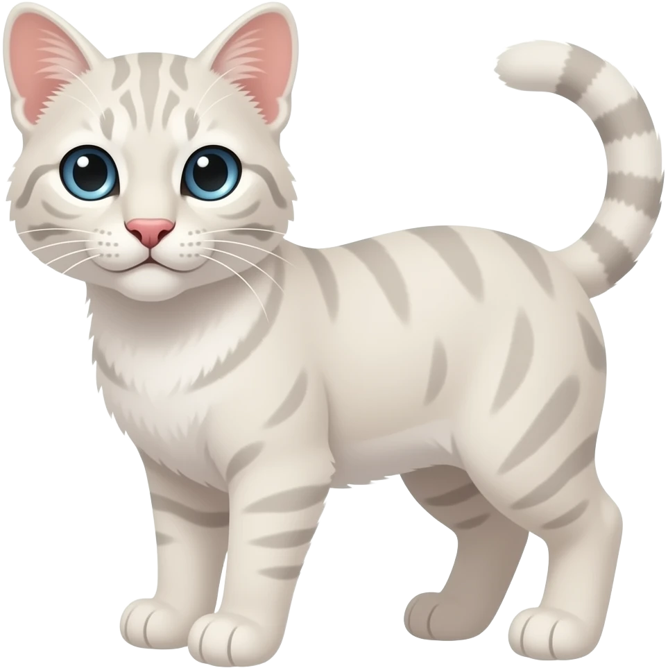 Prionailurus viverrinus albino in color emoji