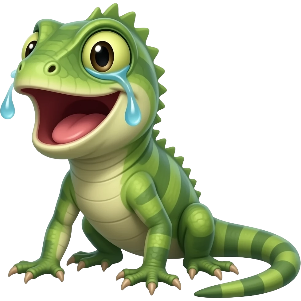 Ящерица смеется до слез emoji