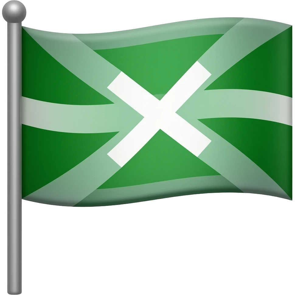 Green racing flag emoji