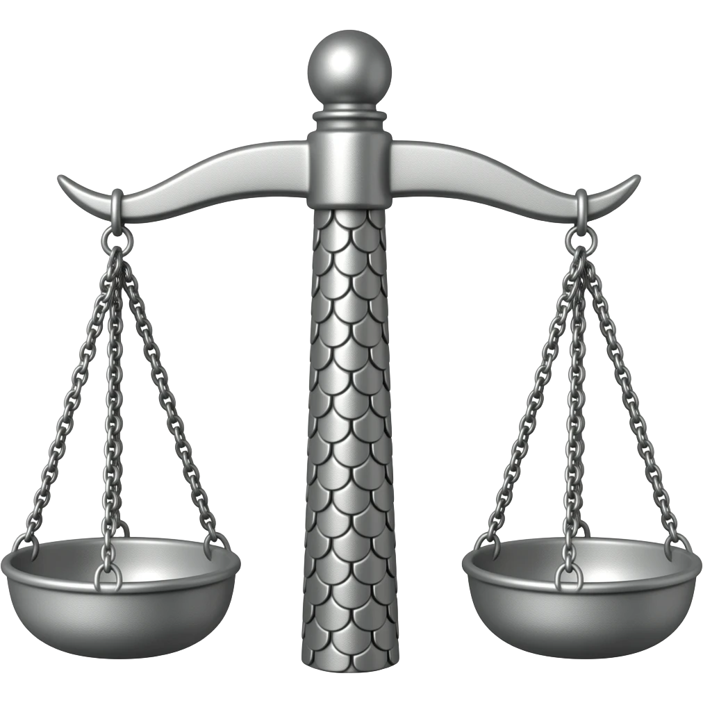 silver of justice emoji