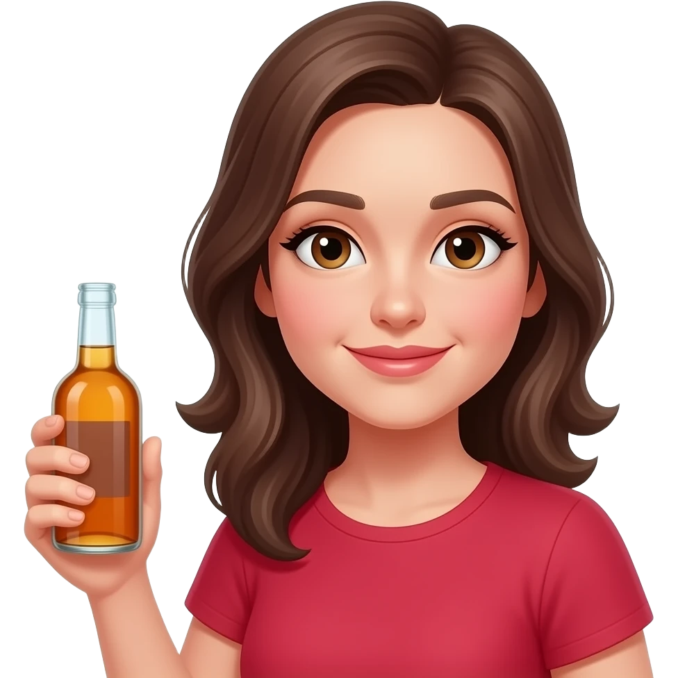 Mujer con el liquiliqui emoji