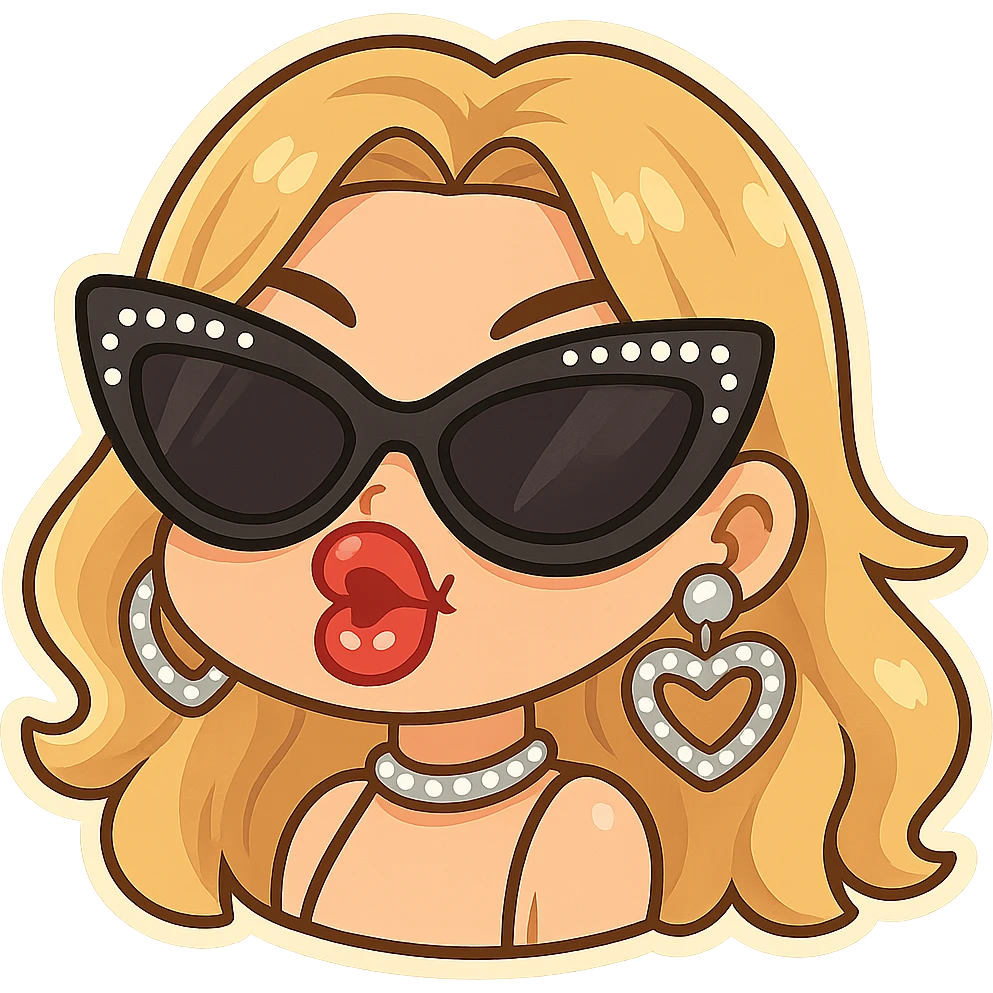 Remove the tattoo from the woman while keeping the rest of the design the same. Preserve the transparent background if present. emoji