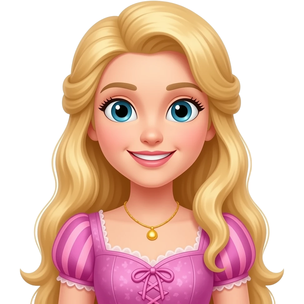 Glinda  in a pink dress emoji