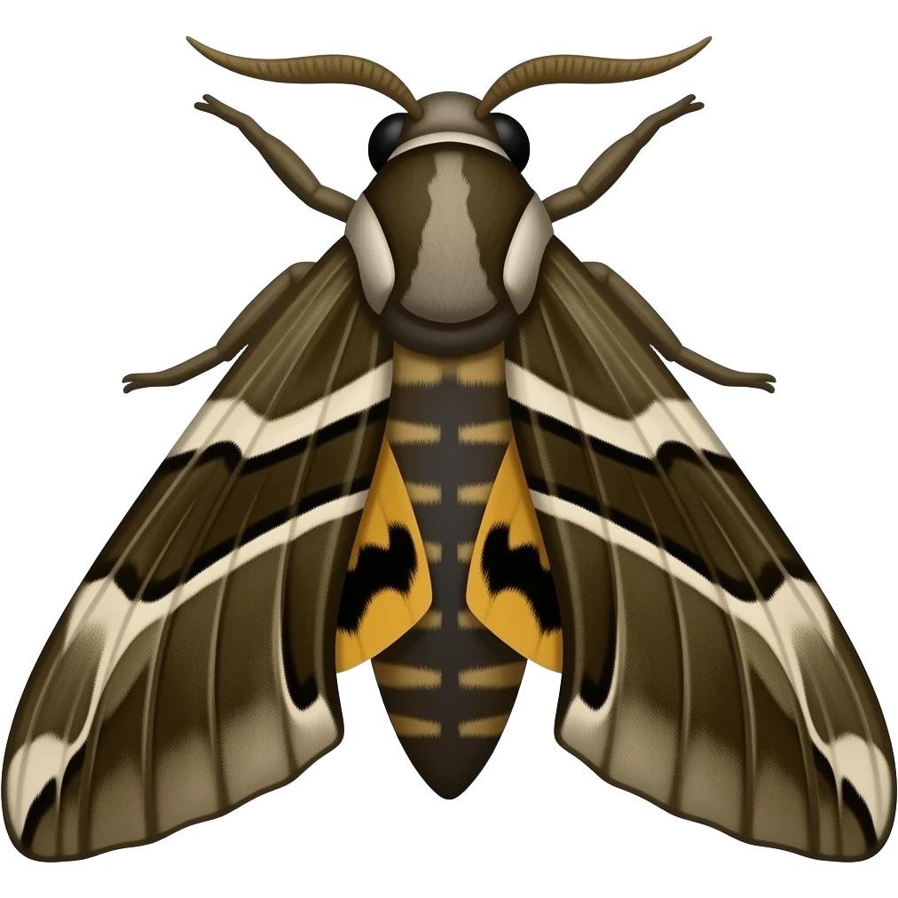 Death head hawkmoth emoji