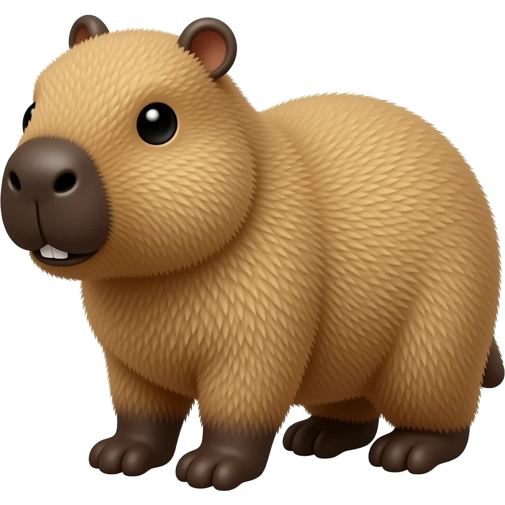Capybara plush emoji