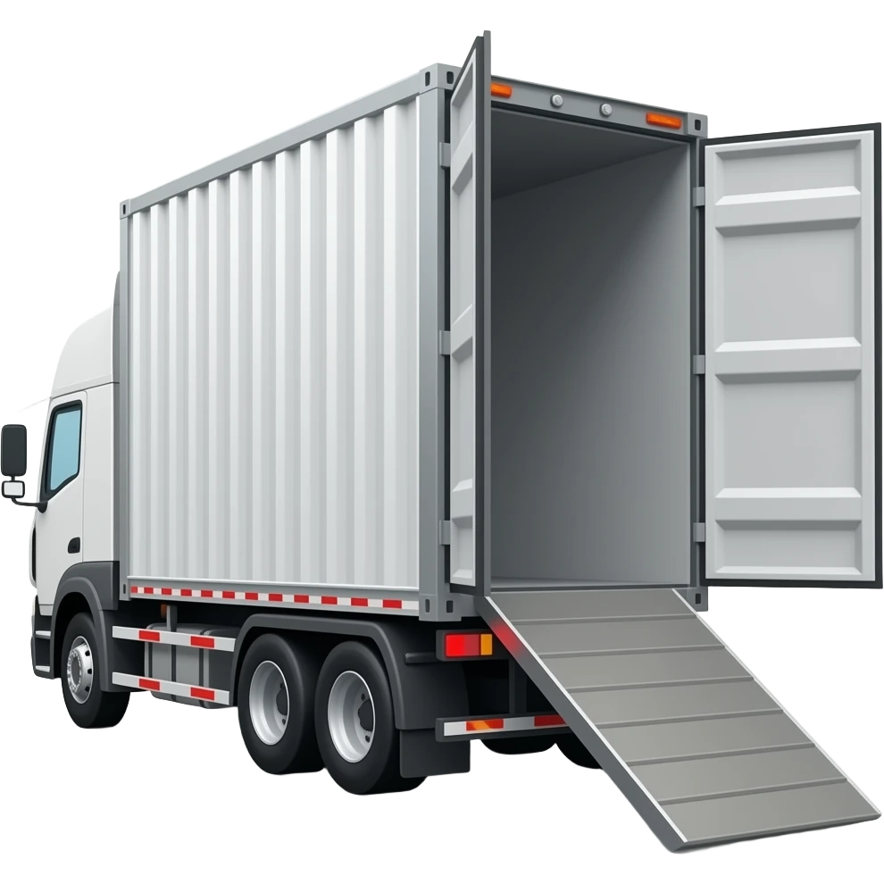 cargo trailer open from right emoji