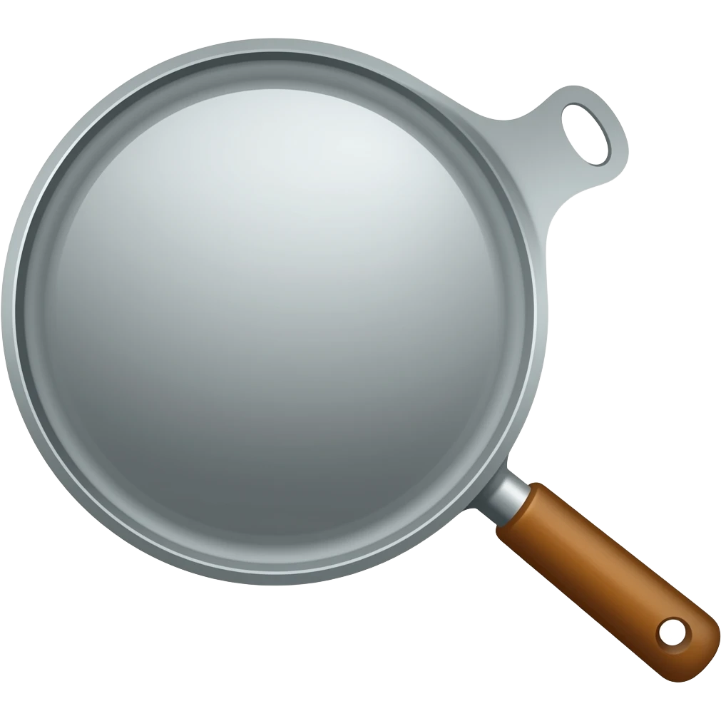 pan with dark white outline emoji