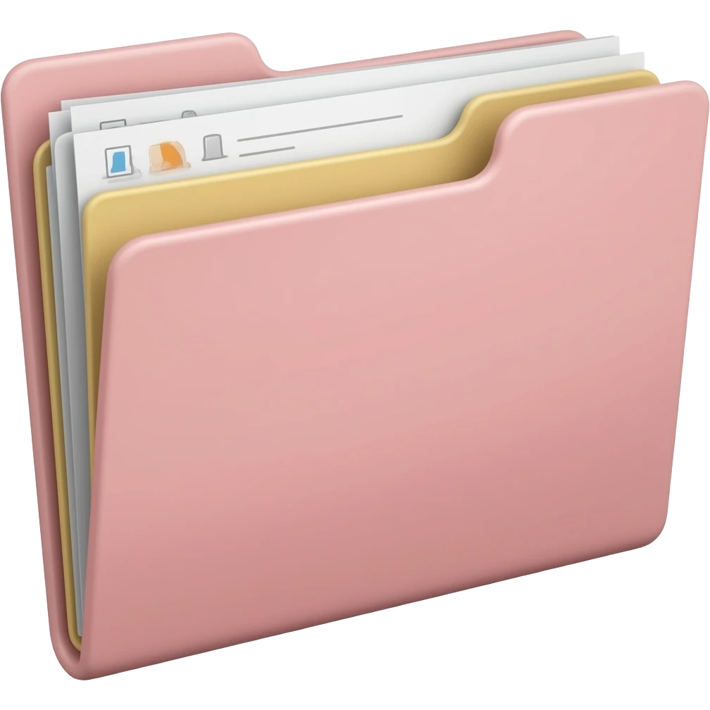 junk files pale pink folder emoji