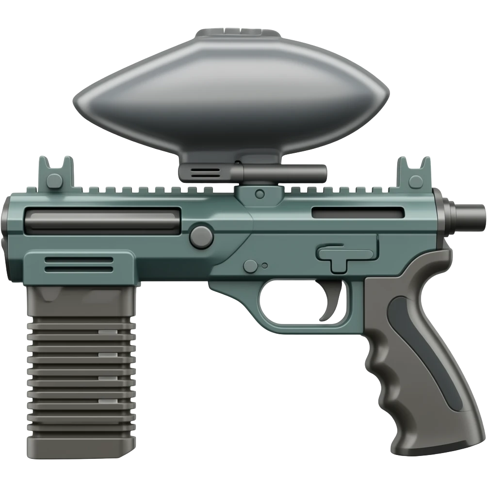 Electronic paintball gun emoji