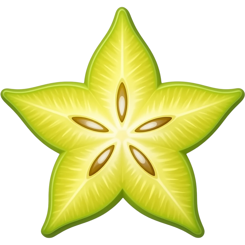 whole star fruit emoji