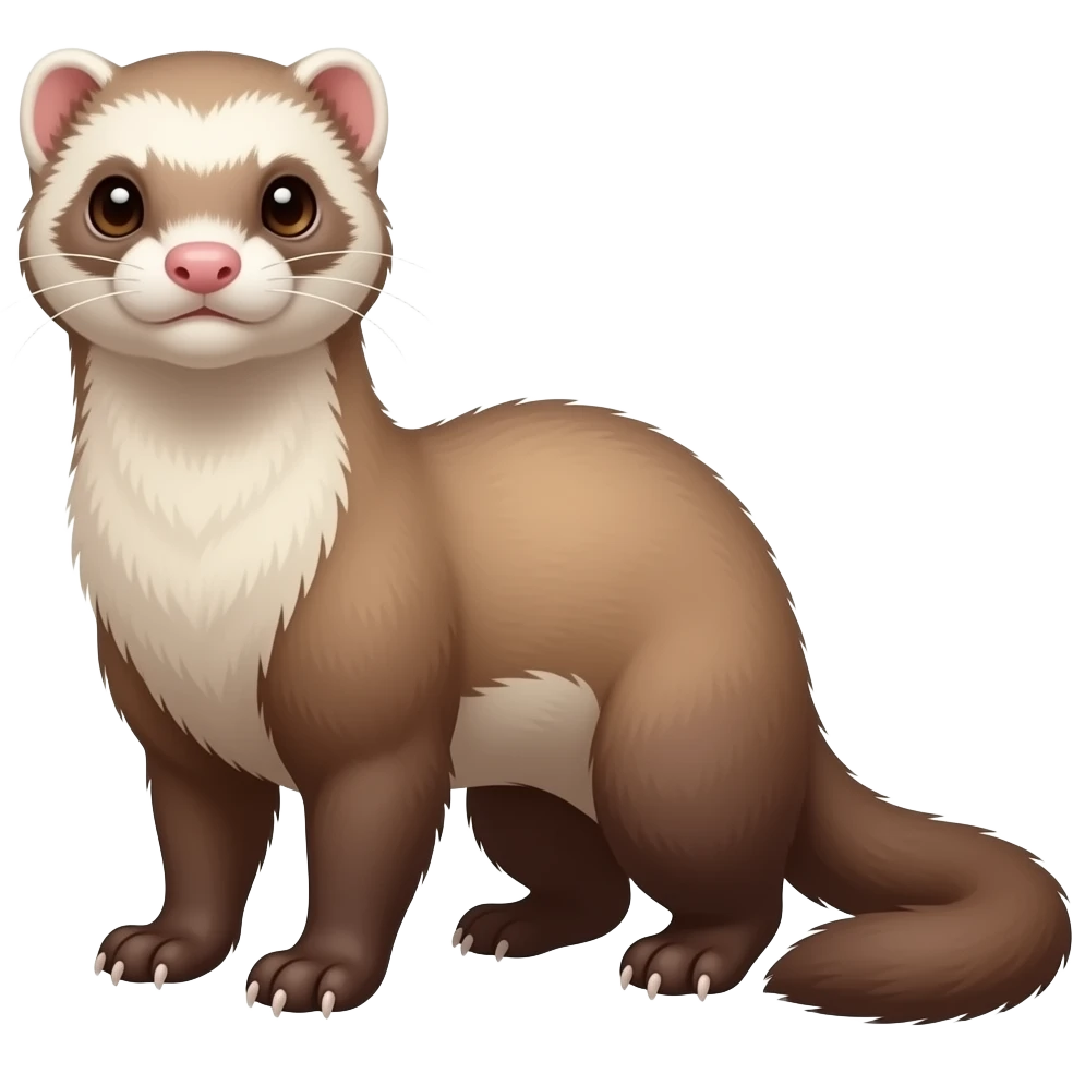 Muscular ferret emoji