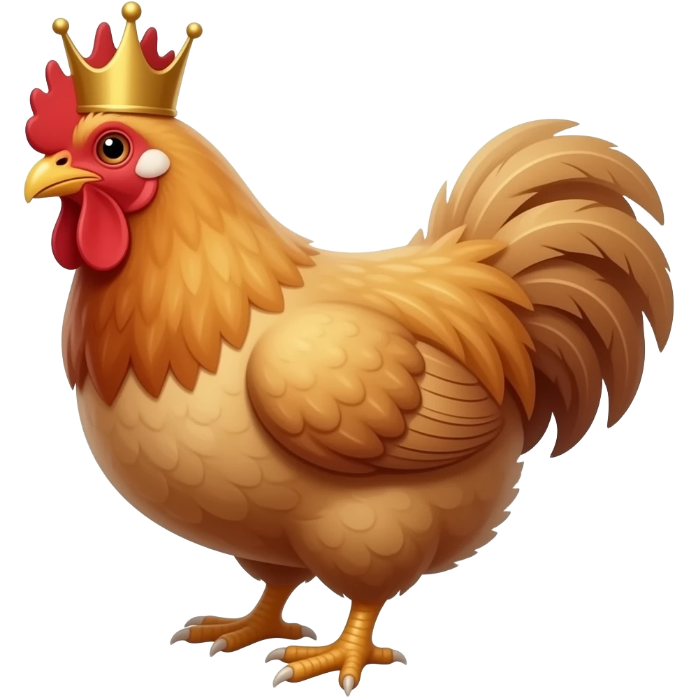 king chicken emoji