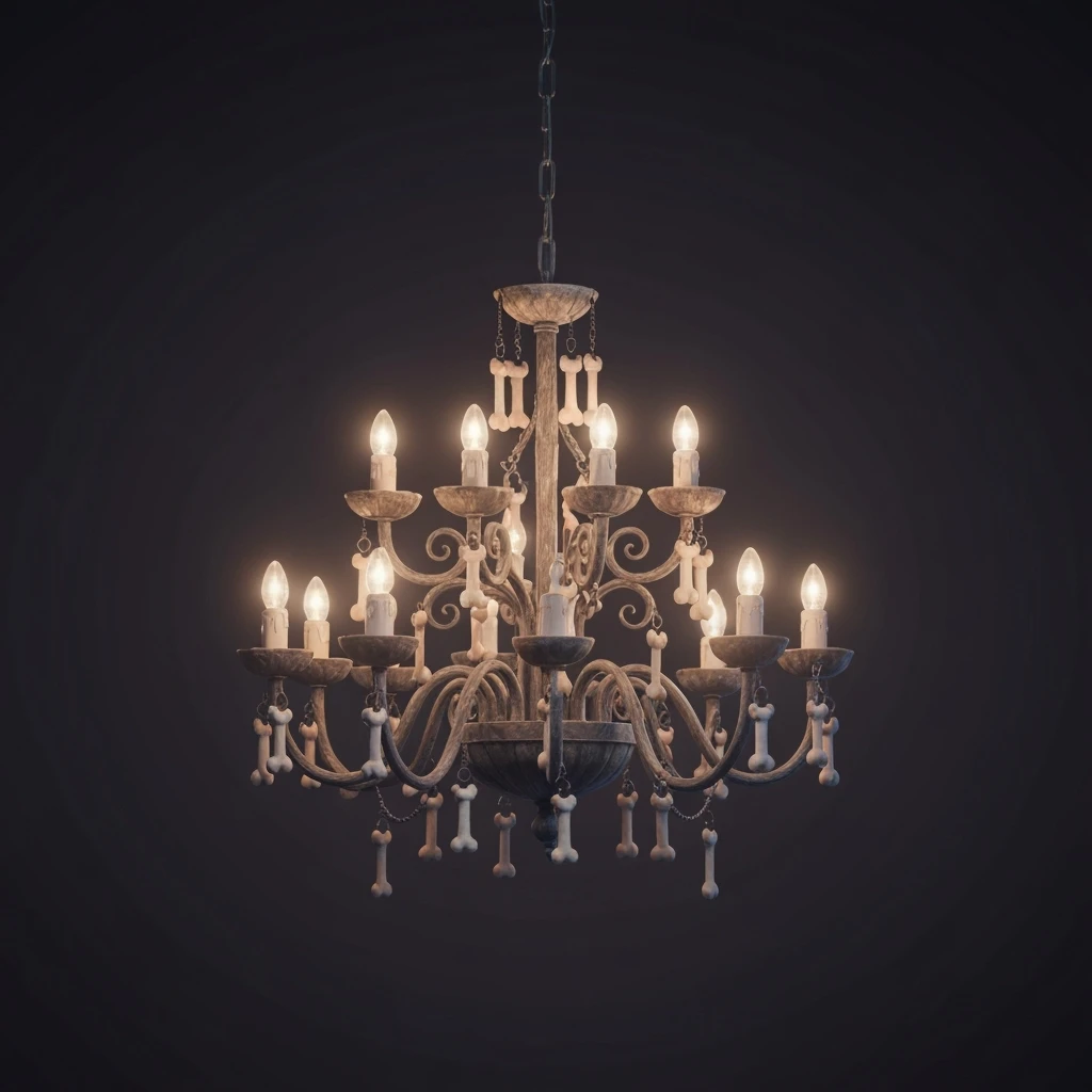 goth chandelier, cute, expressive, minimal emoji