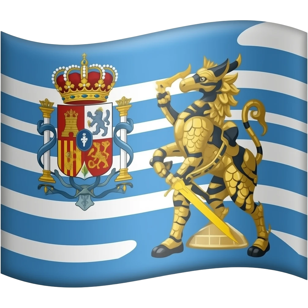 The flag of the state of quin (kingdom anime) emoji