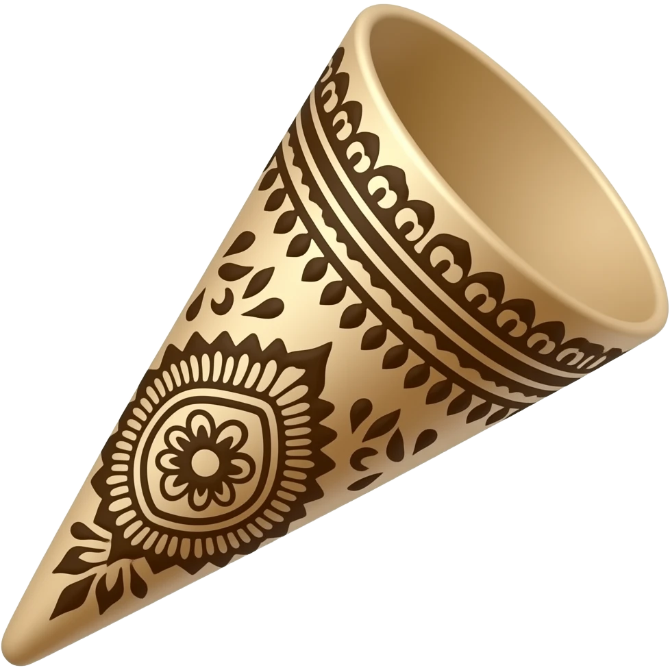Henna mehndi cone emoji