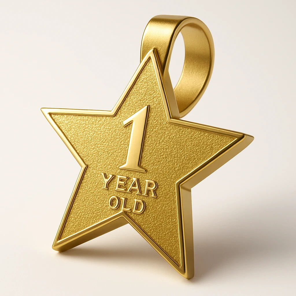 a glittery golden star-shaped medal  emoji