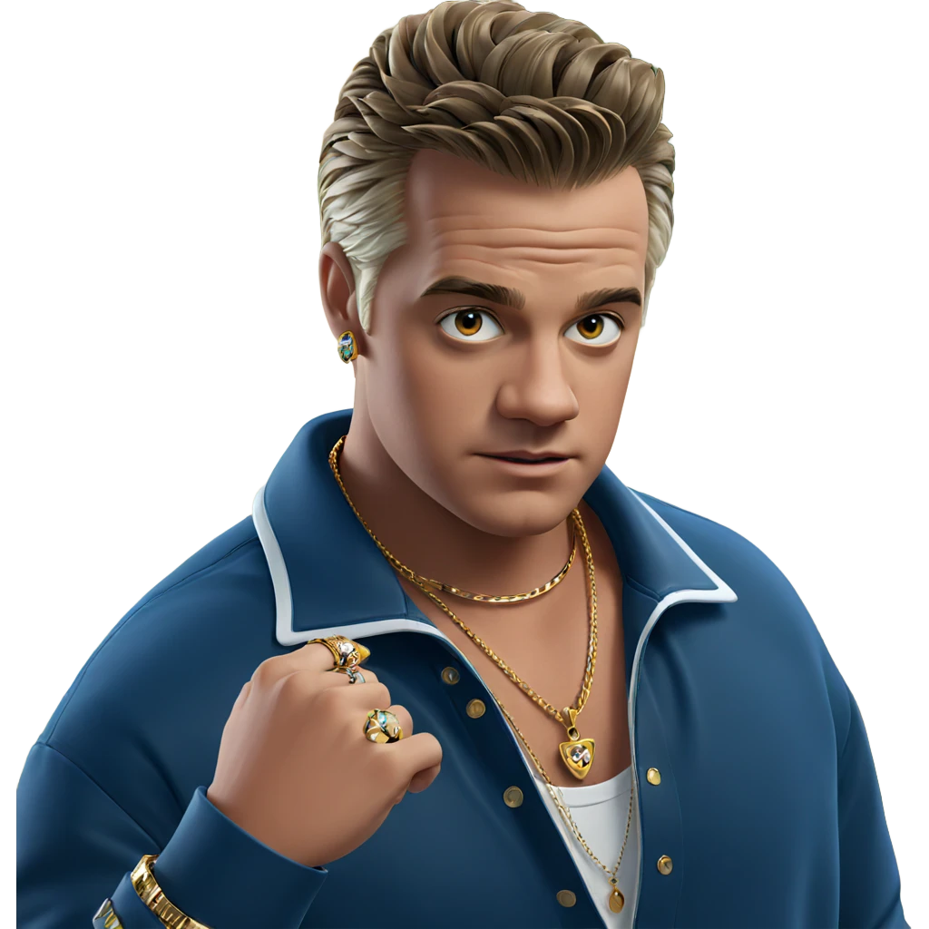 stylish boy with jewelry emoji