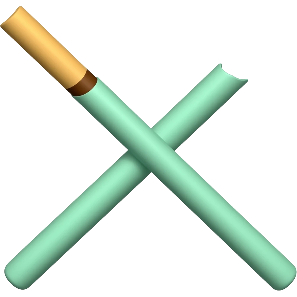 Mint one Pocky stick not biten emoji