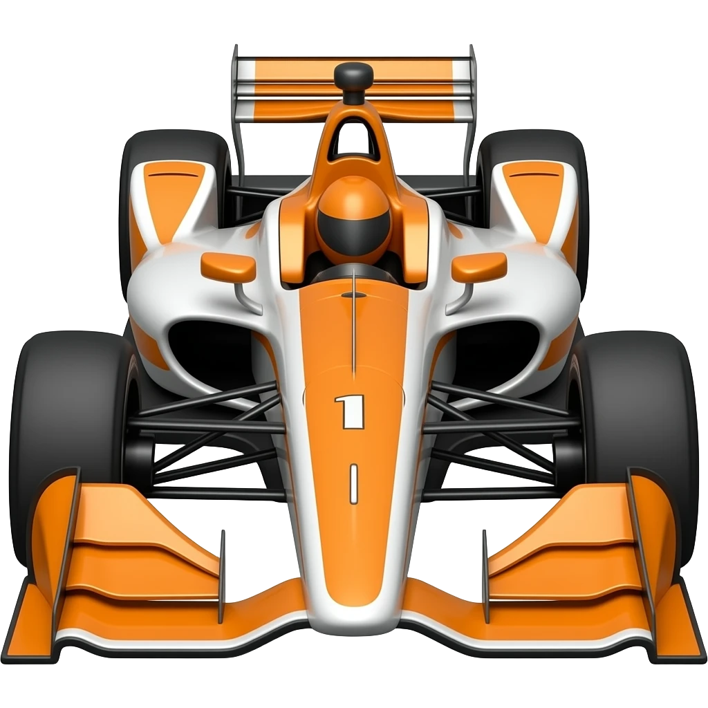 Future indycar (iconic color: orange & white emoji