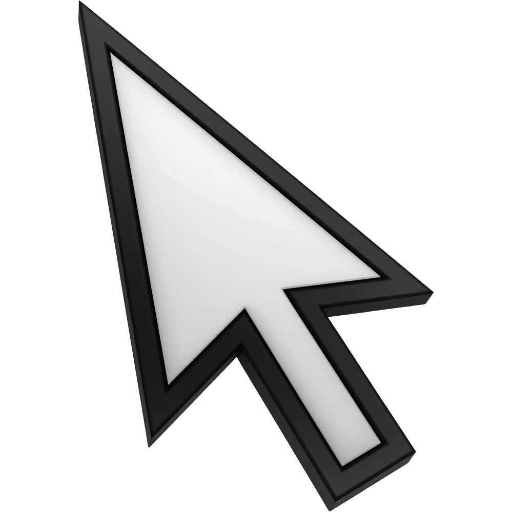 white mouse cursor emoji