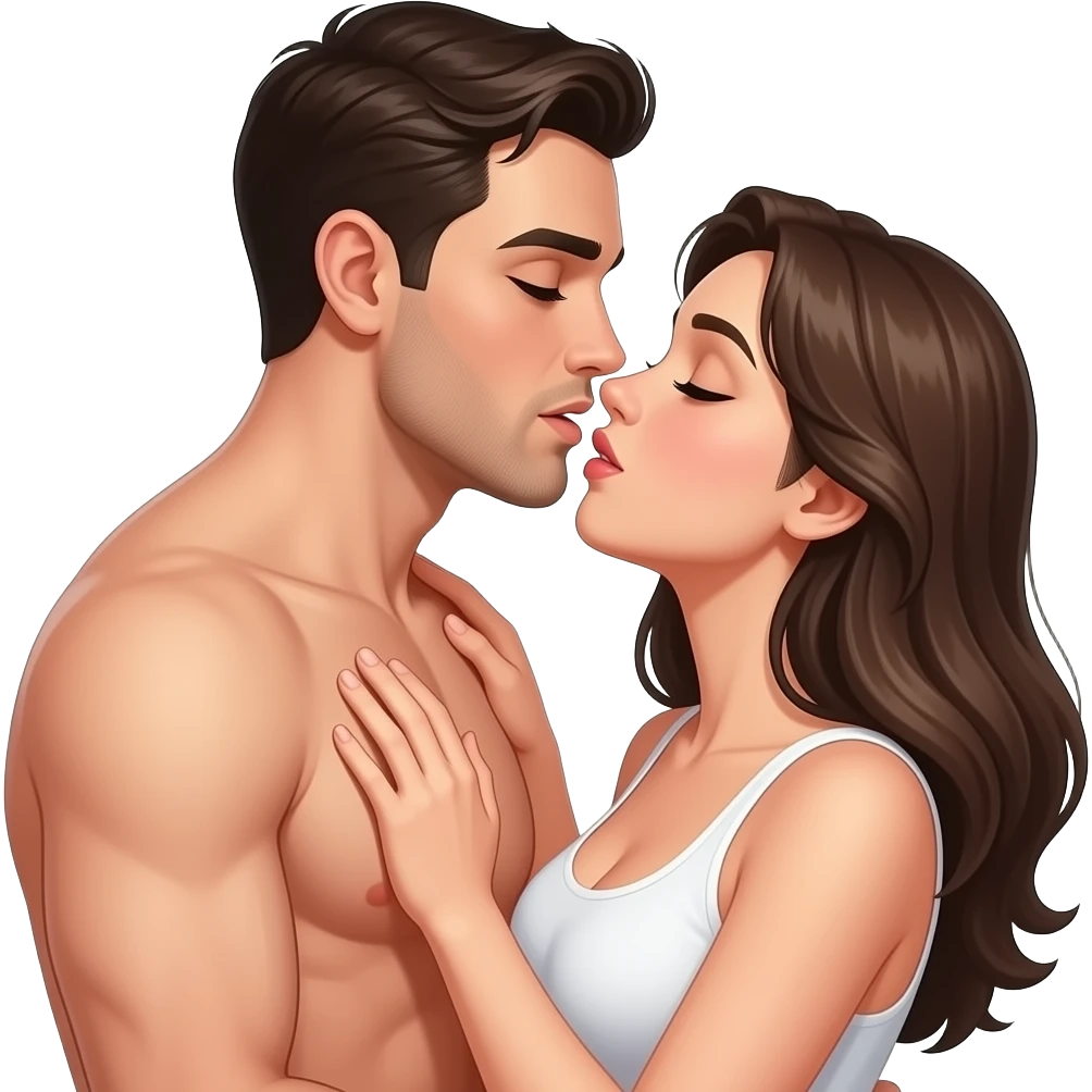 Naked man fucks The naked woman emoji