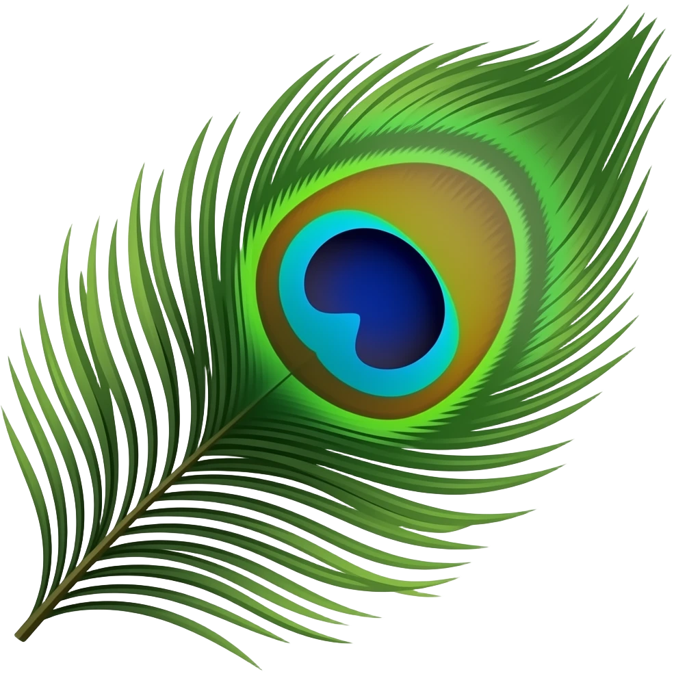 Peacock feather emoji emoji
