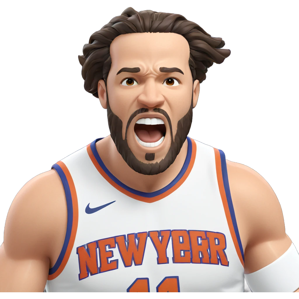 athletic guy with beard emoji