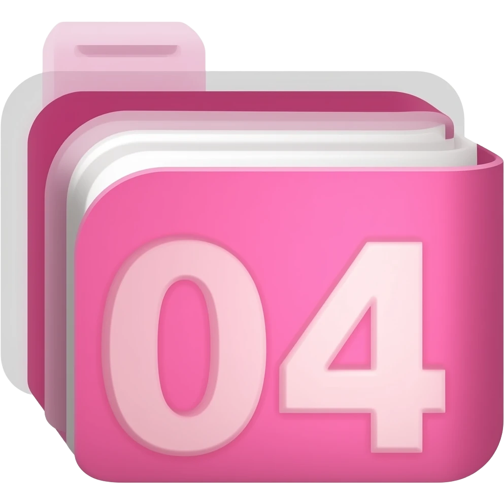 pink files icon emoji
