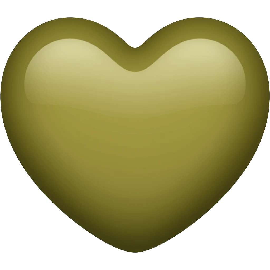Olive heart emoji
