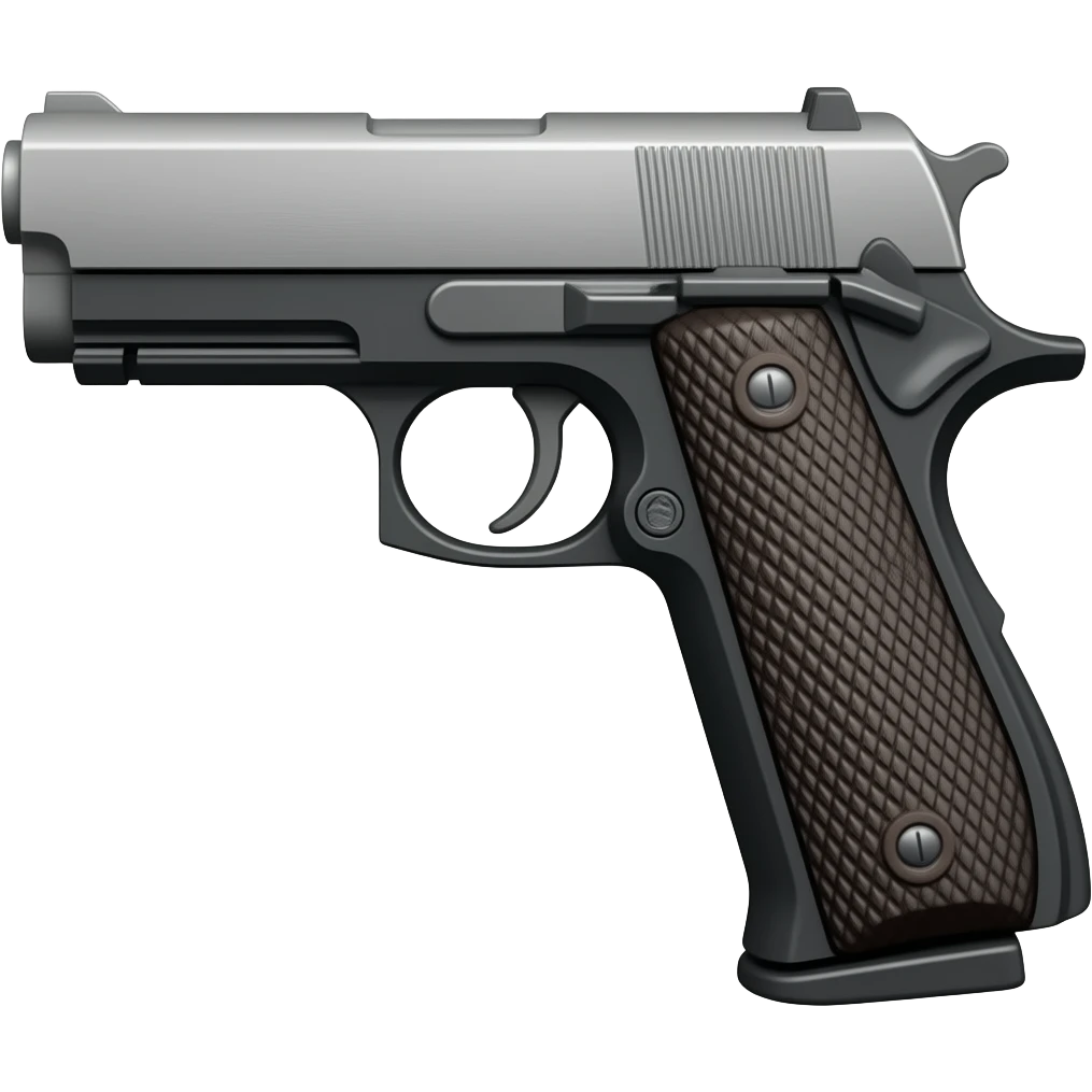 peut tu faire une autre version ou l'on voit mieux le pistolet qui est plus de coté emoji