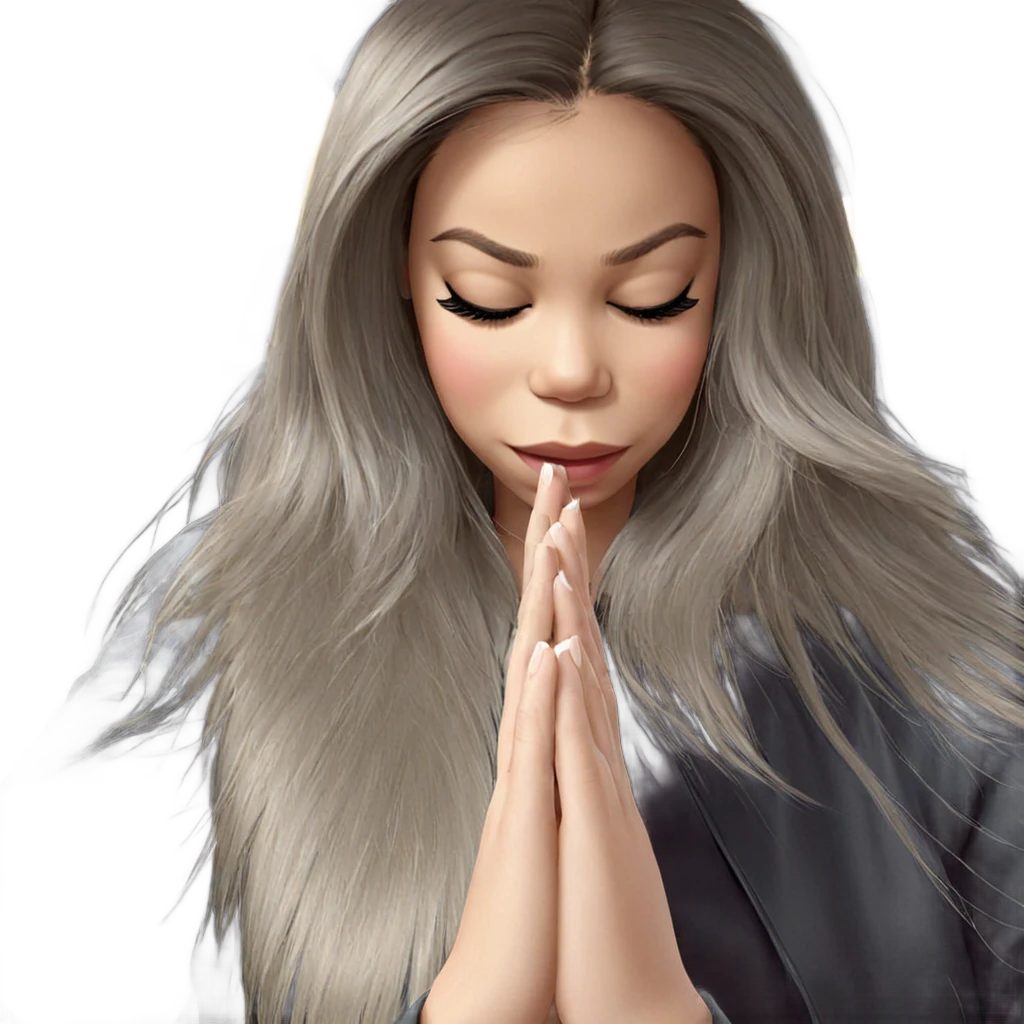 girl with closed eyes emoji