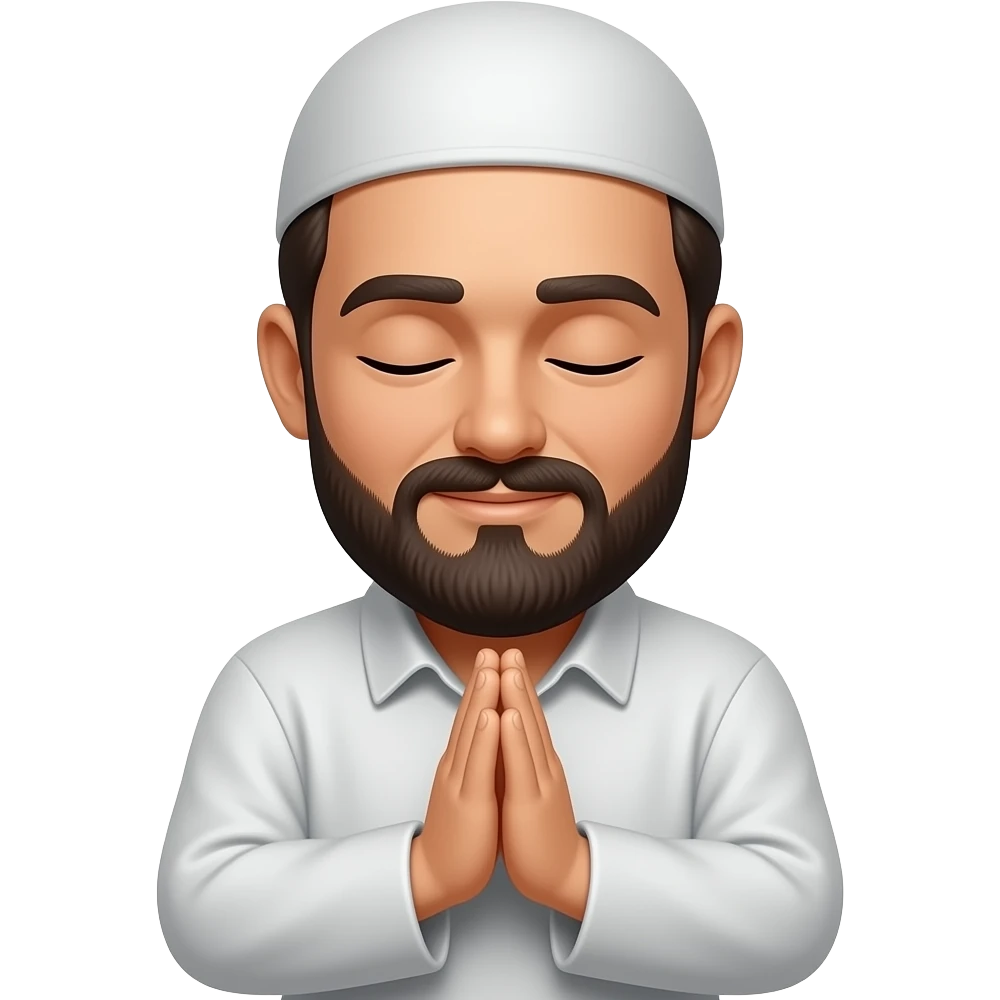 The men pray emoji