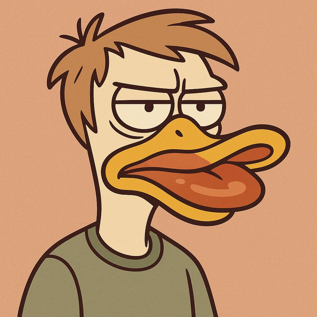 duck face, cartoon style, exaggerated lips emoji