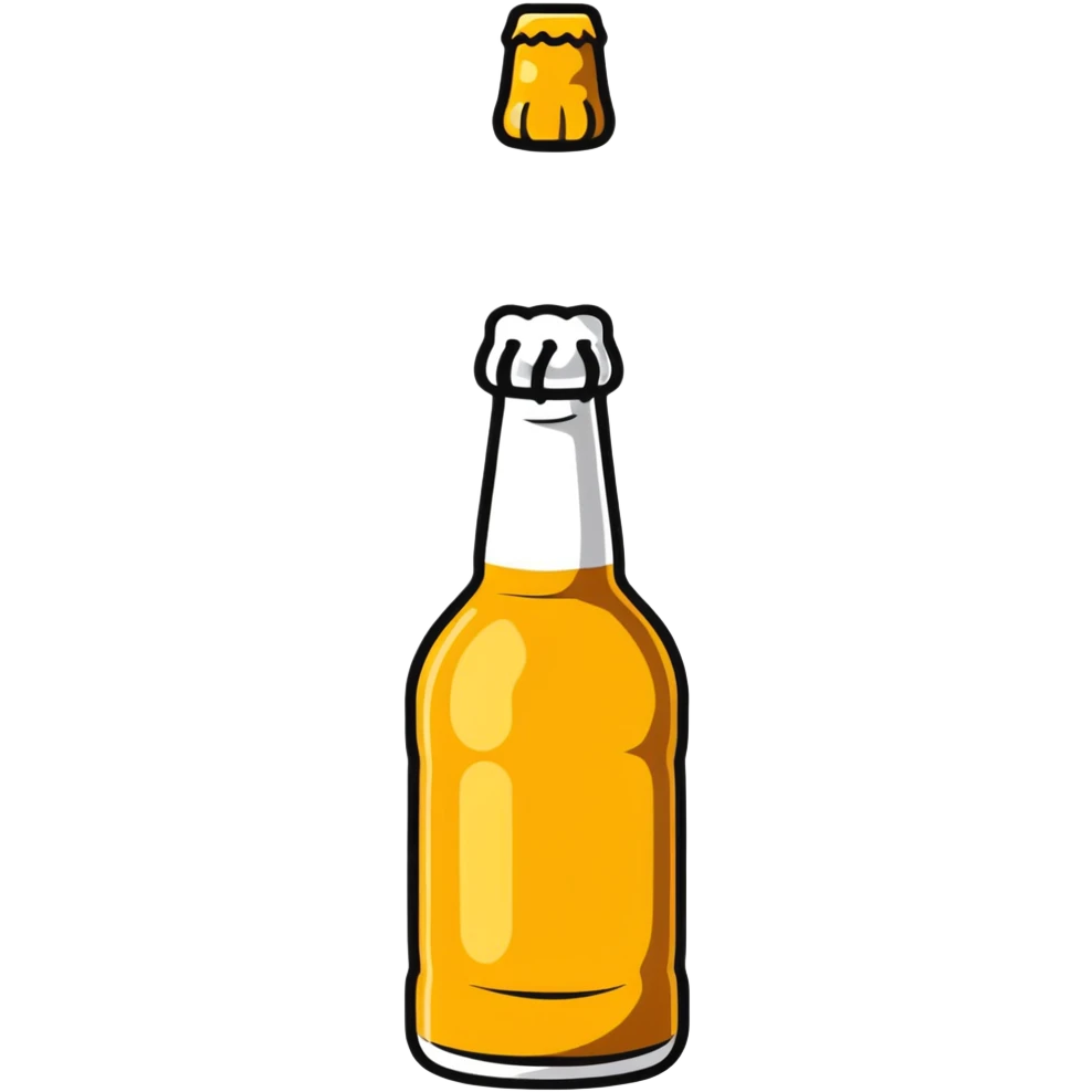 beer bottle emoji