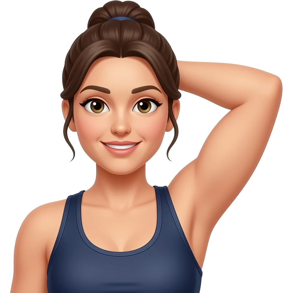 armpit woman in gym emoji