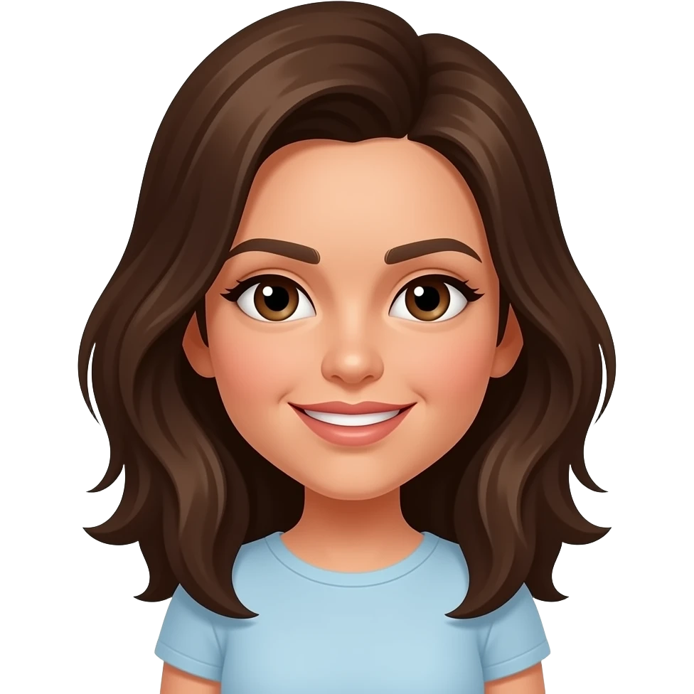 Lyna vallejos pelo medio moradon emoji
