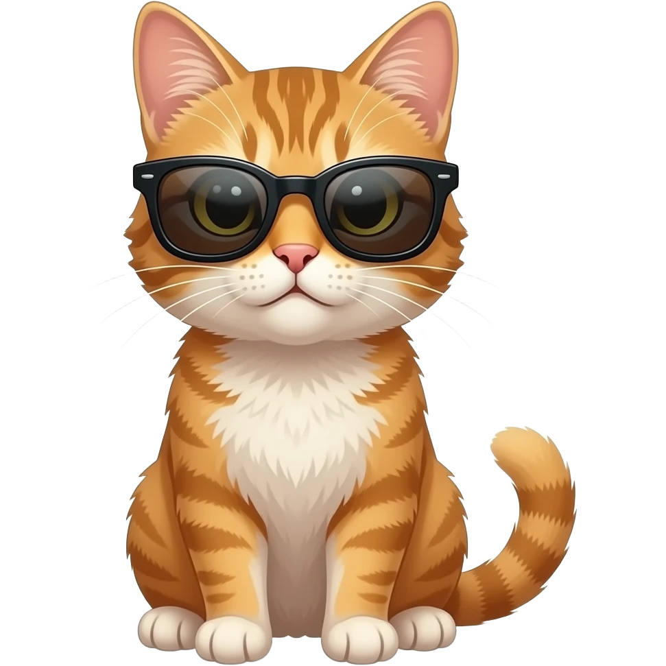 Cat wearing sunglasses emoji