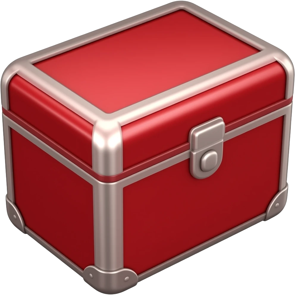 Red iron box emoji