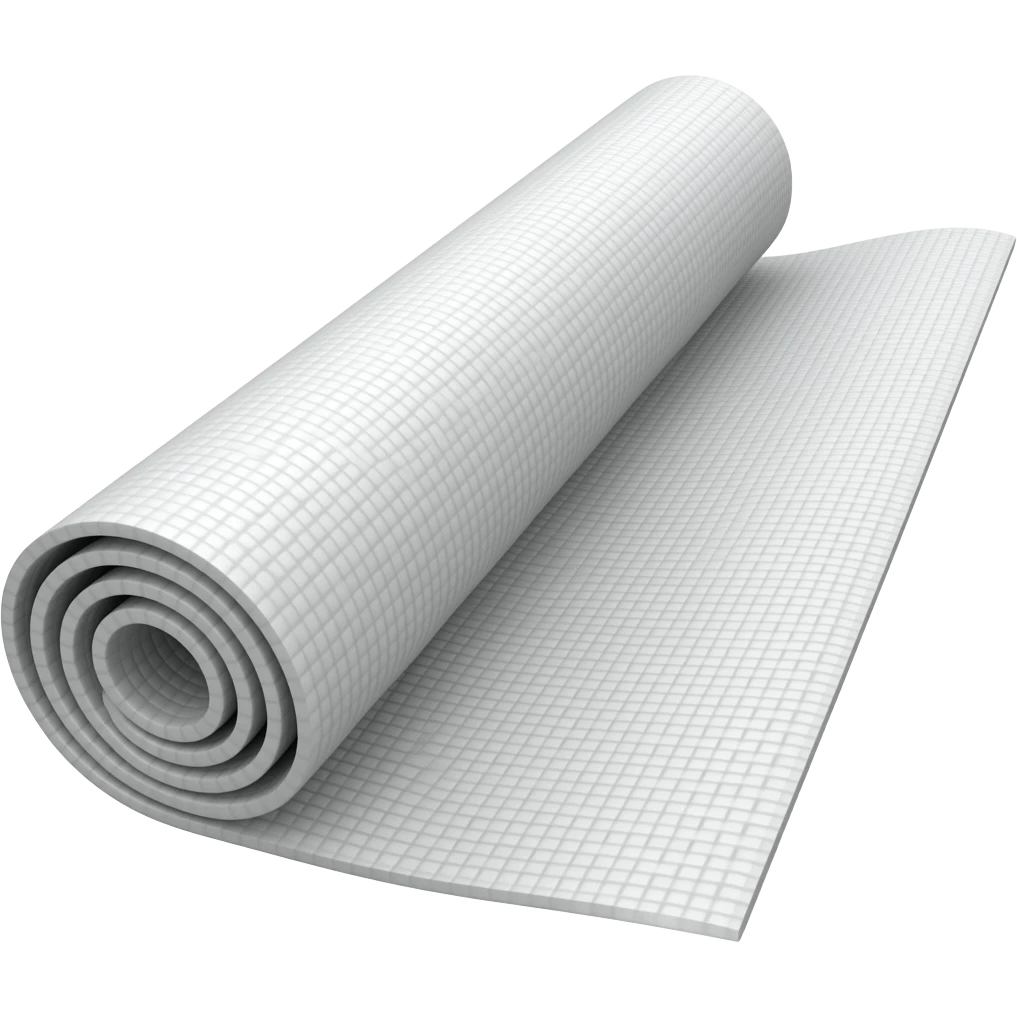 white yoga mat rubber emoji