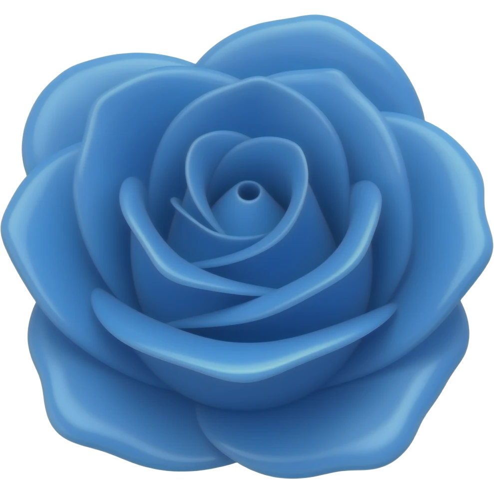 Rosa azul emoji