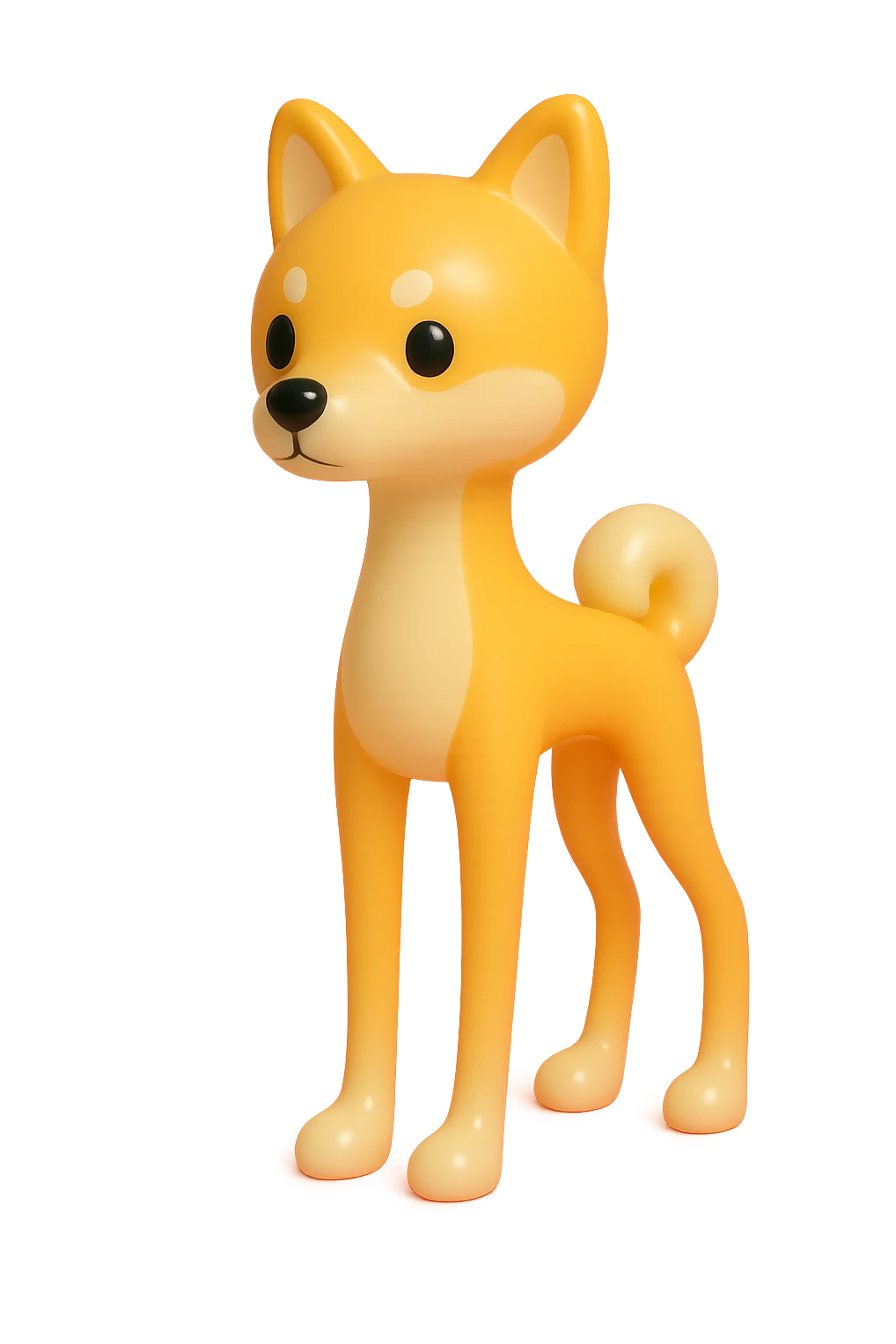 shiba inu, skinny emoji