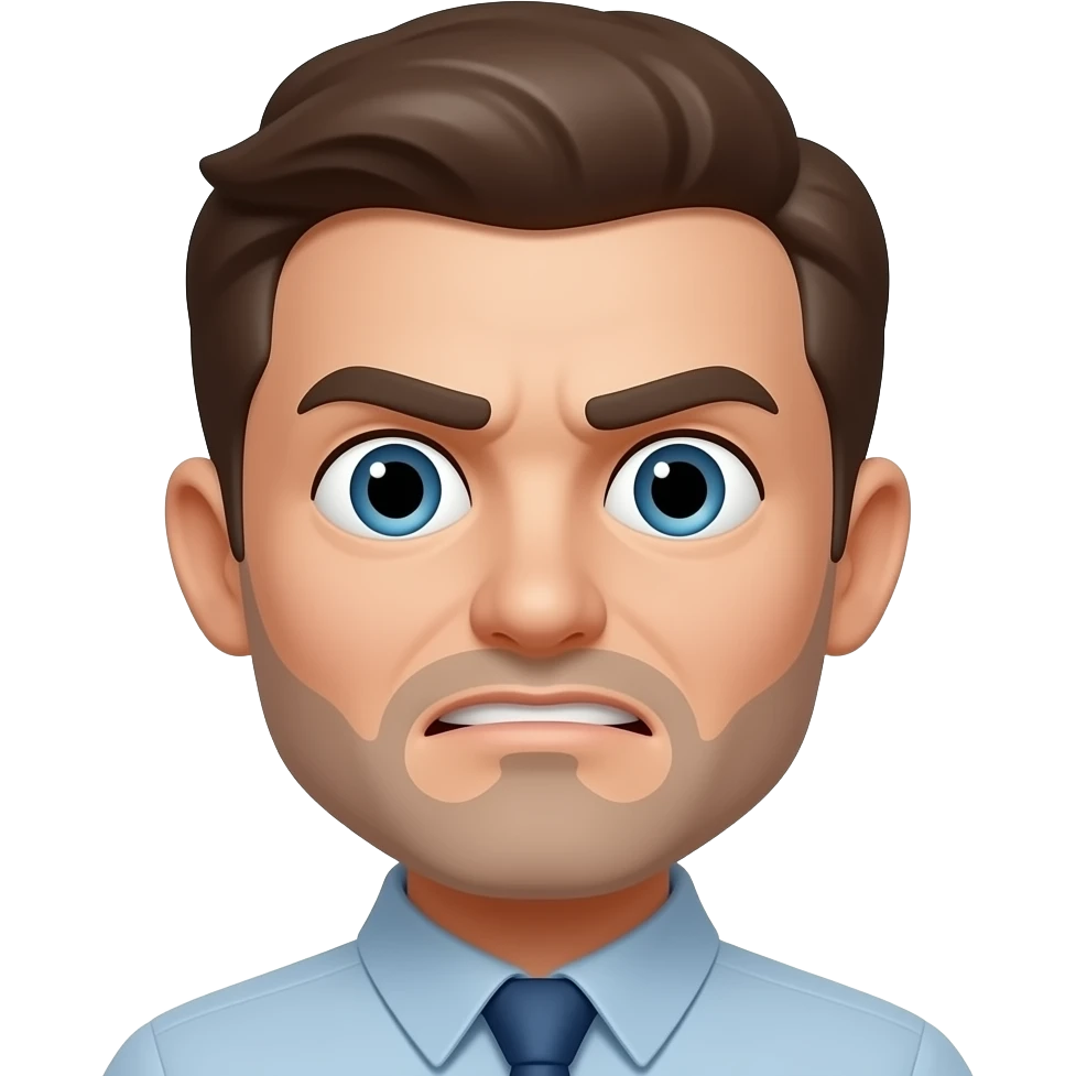 funny face with mad face emoji