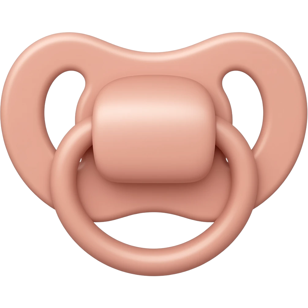 light pink baby pacifier emoji