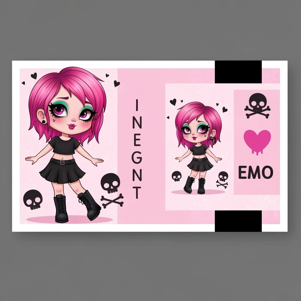 emo banner, cute, expressive emoji